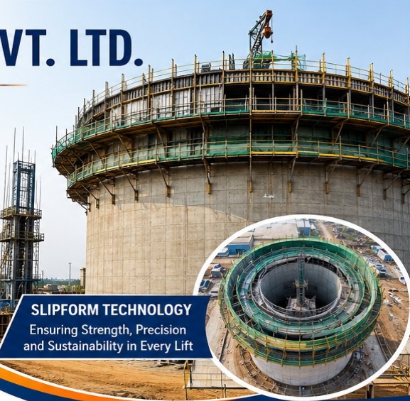 Slipform construction project